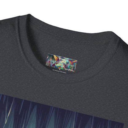 Bats and Lanterns Unisex Softstyle T-Shirt - Soft & Stylish Graphic Tee - Gregg Acini Adoree Designs - T-Shirt