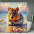 Baby Quokka Shower Curtain 70.8"x70.8" (Made in USA)