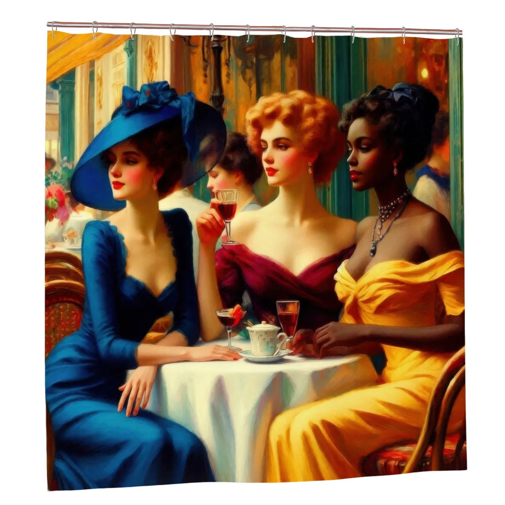 Ladies Who Lunch Shower Curtain