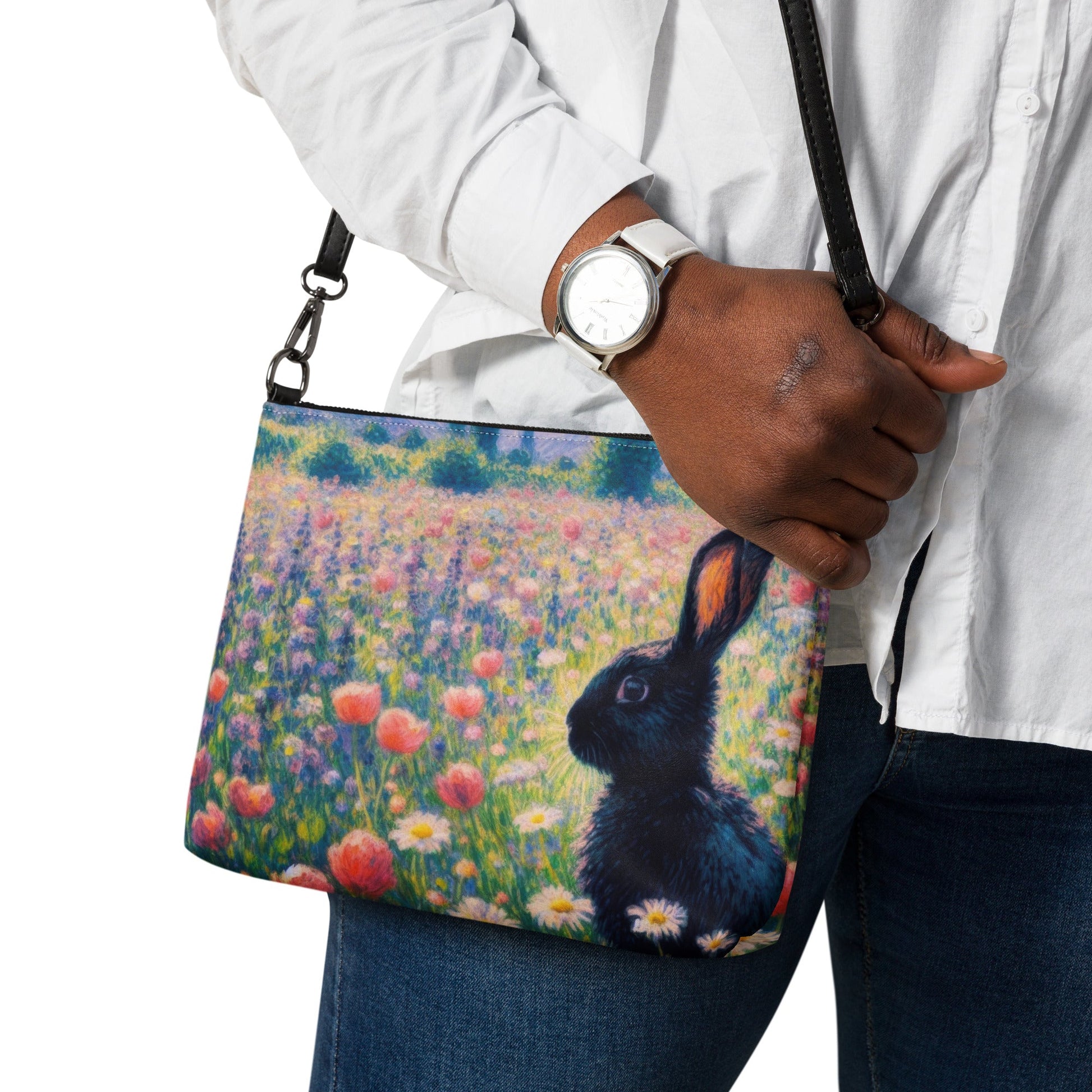 Black Rabbit 2 Crossbody bag - Gregg Acini Adoree Designs - Handbag