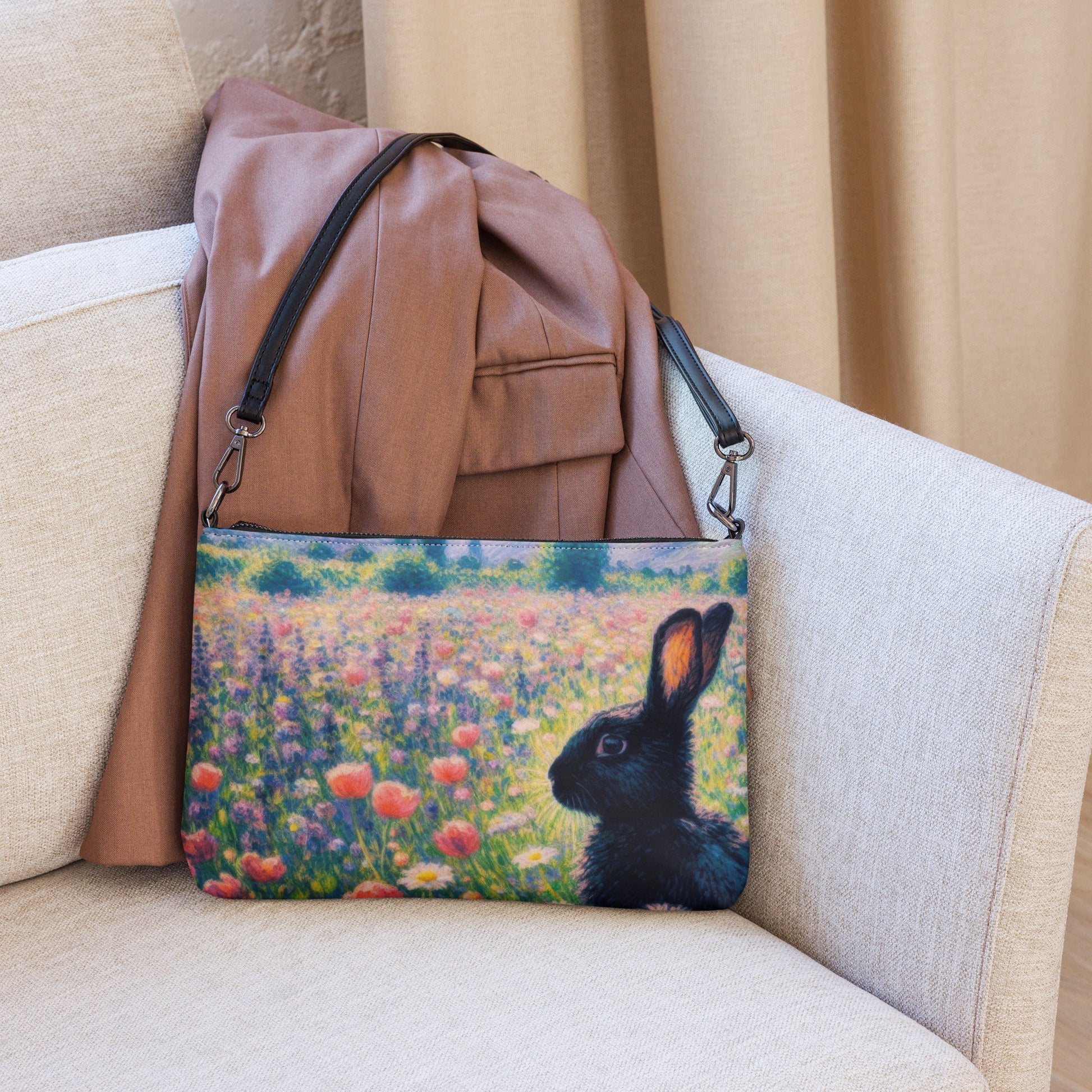 Black Rabbit 2 Crossbody bag - Gregg Acini Adoree Designs - Handbag