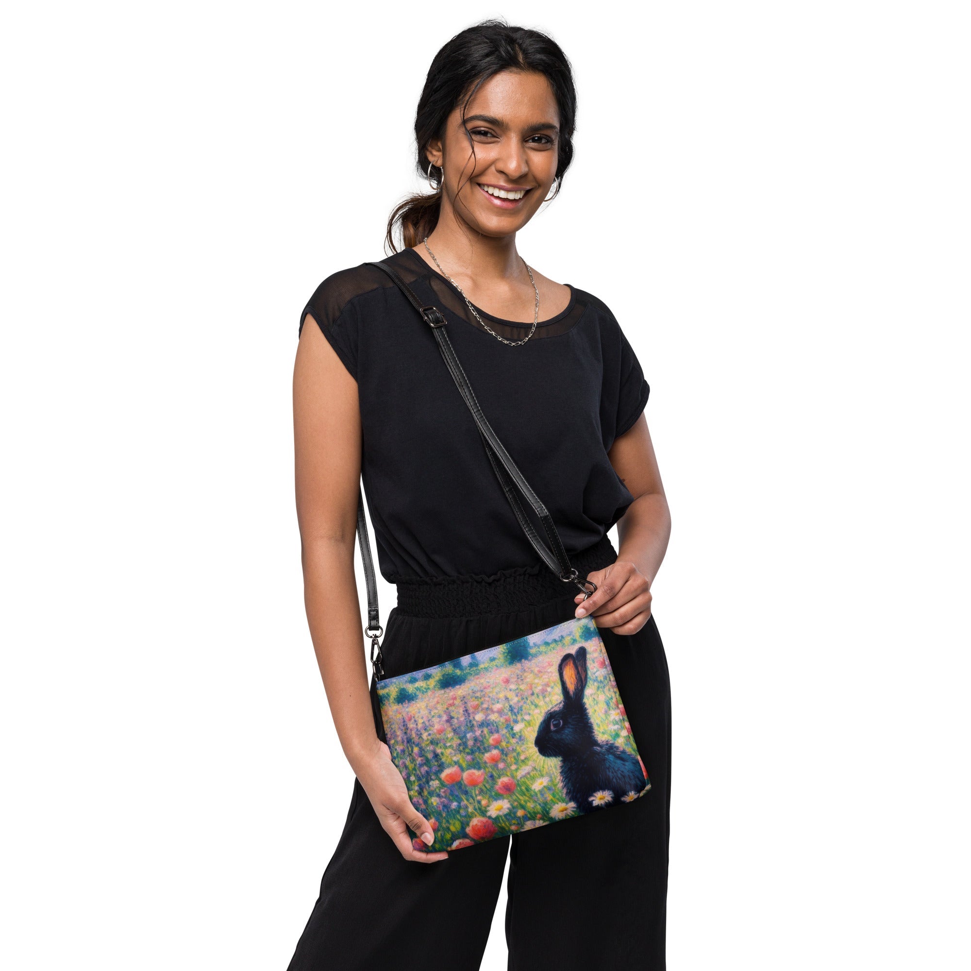 Black Rabbit 2 Crossbody bag - Gregg Acini Adoree Designs - Handbag