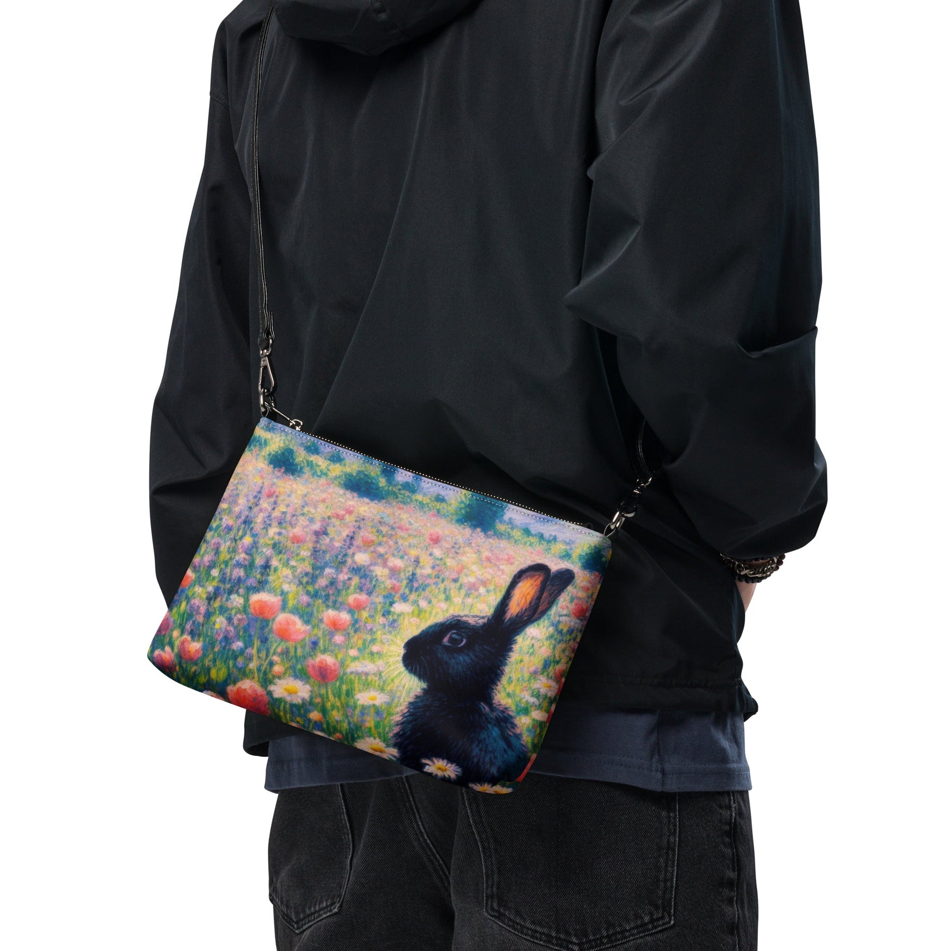 Black Rabbit 2 Crossbody bag - Gregg Acini Adoree Designs - Handbag