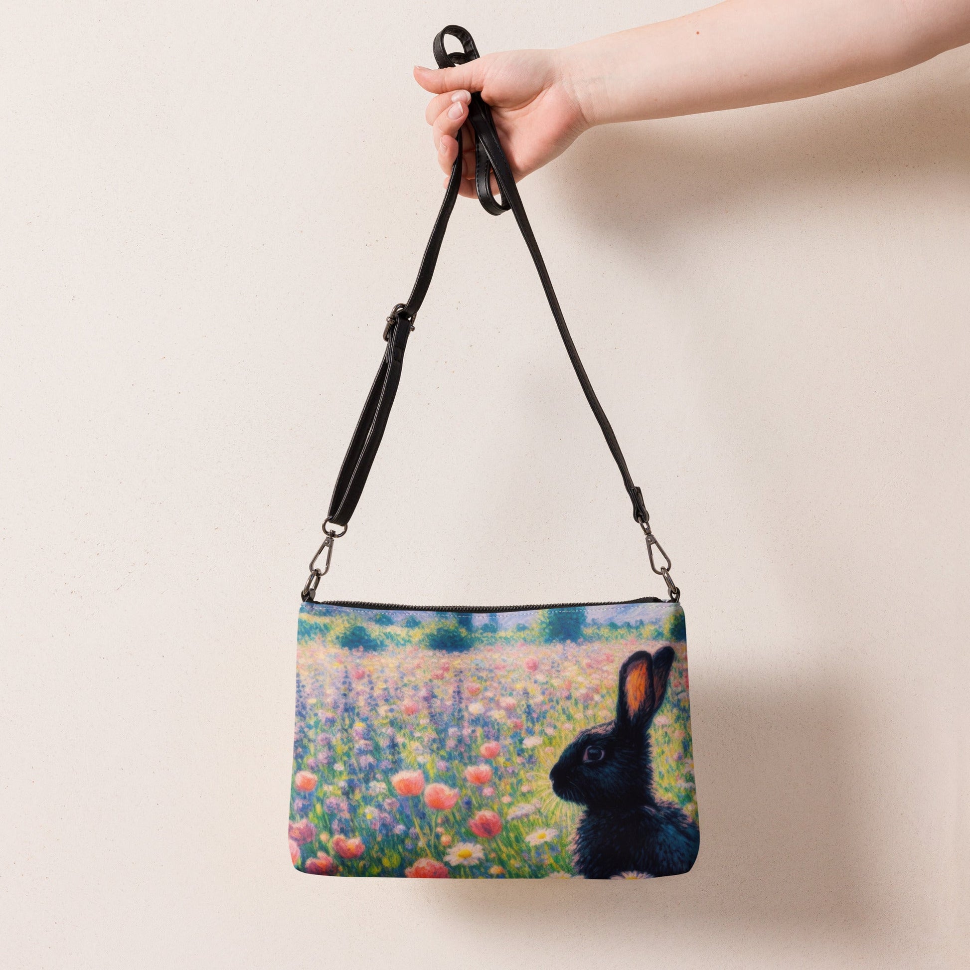 Black Rabbit 2 Crossbody bag - Gregg Acini Adoree Designs - Handbag