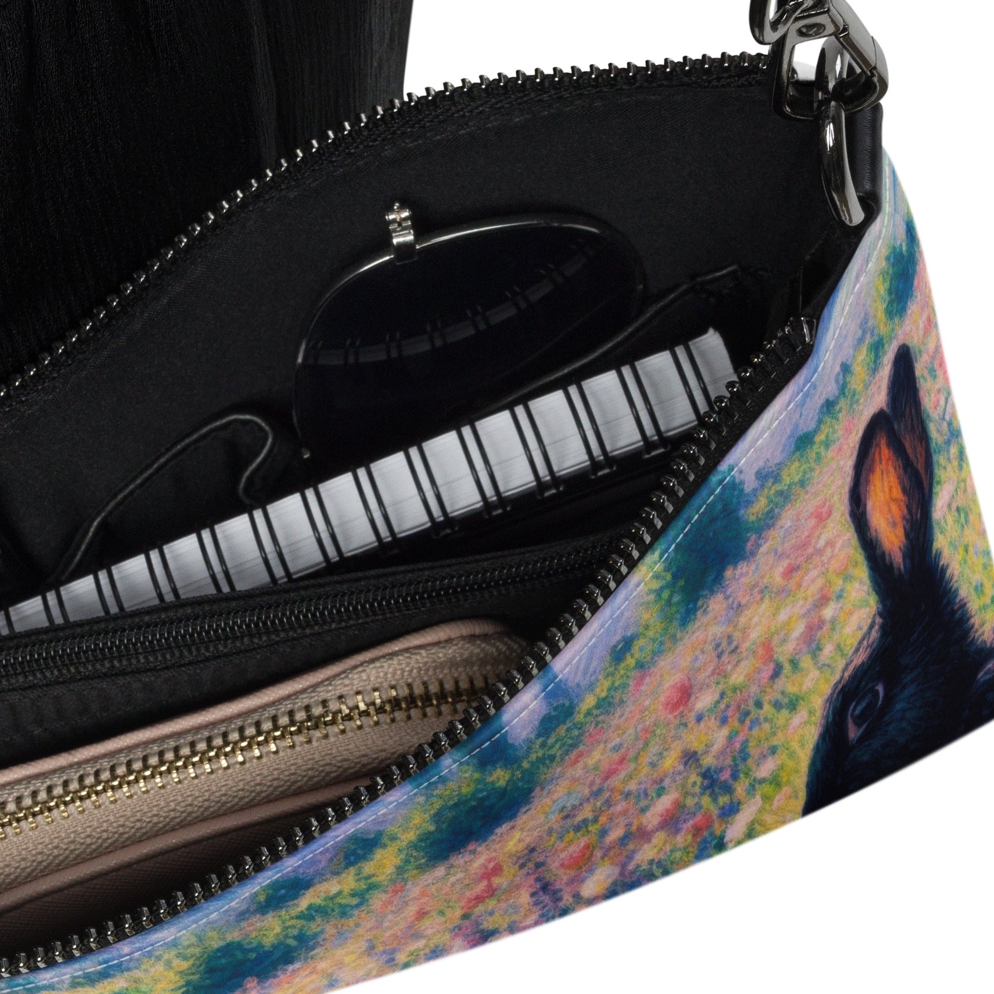 Black Rabbit 2 Crossbody bag - Gregg Acini Adoree Designs - Handbag