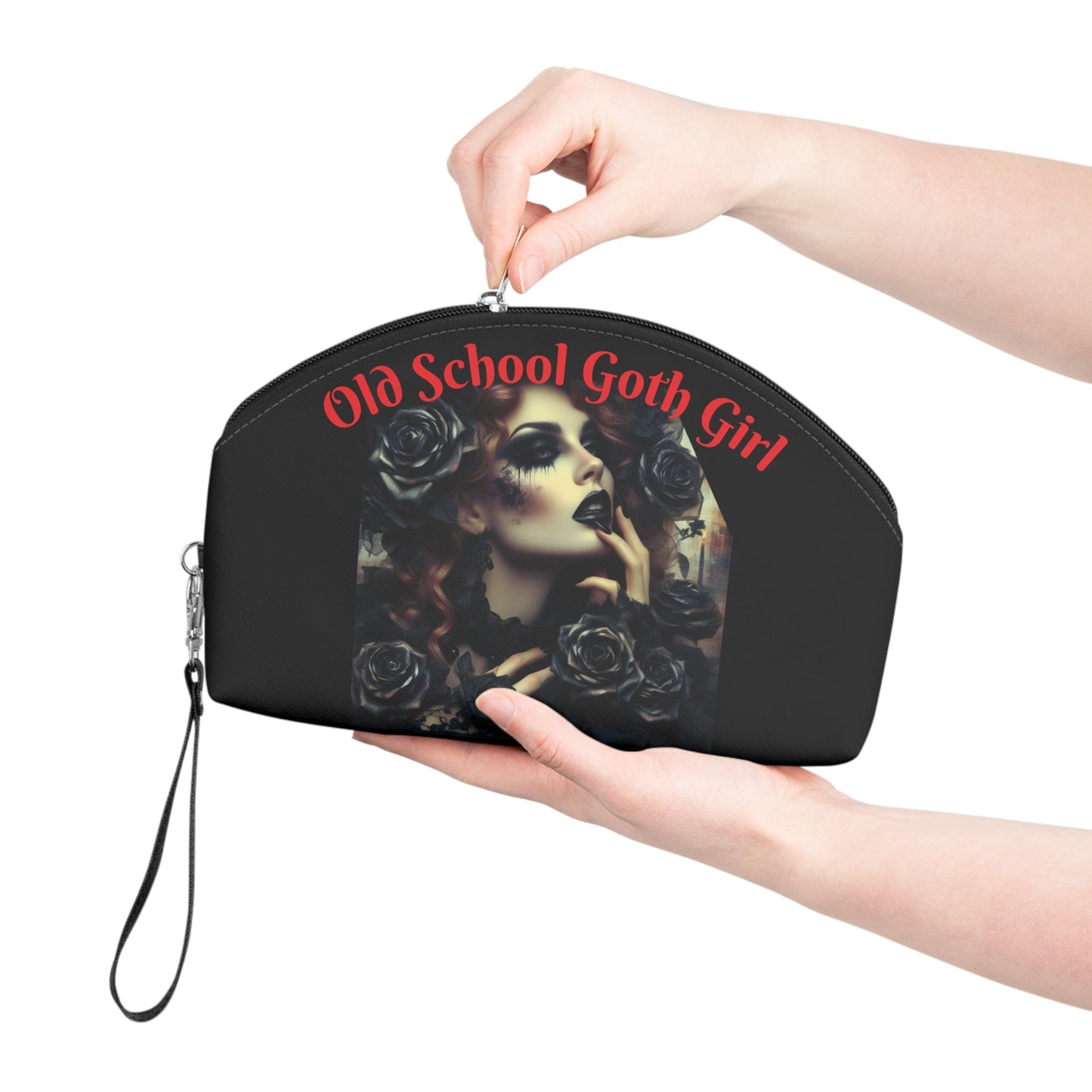 Black Roses Makeup Bag – Cosmetic Pouch - Gregg Acini Adoree Designs - Bags