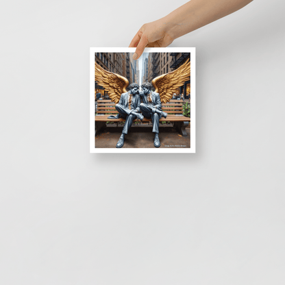 Business Angels Photo paper poster - Gregg Acini Adoree Designs - Art