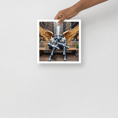 Business Angels Photo paper poster - Gregg Acini Adoree Designs - Art