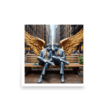 Business Angels Photo paper poster - Gregg Acini Adoree Designs - Art