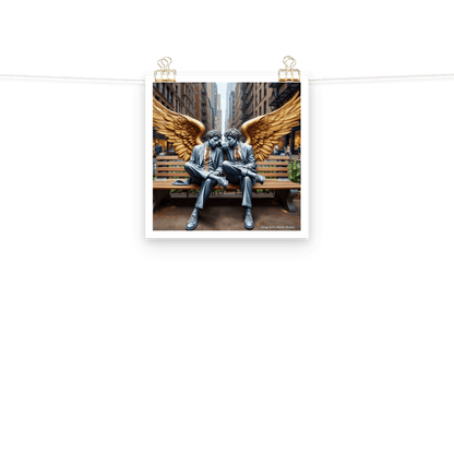 Business Angels Photo paper poster - Gregg Acini Adoree Designs - Art