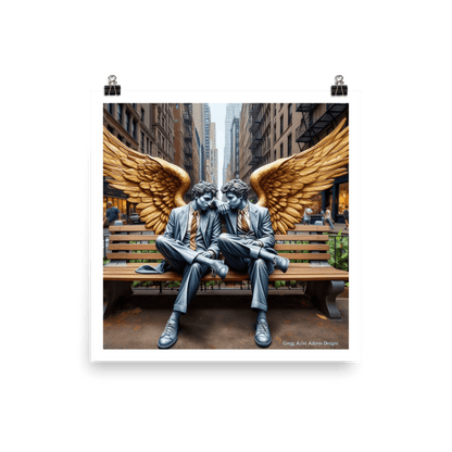 Business Angels Photo paper poster - Gregg Acini Adoree Designs - Art