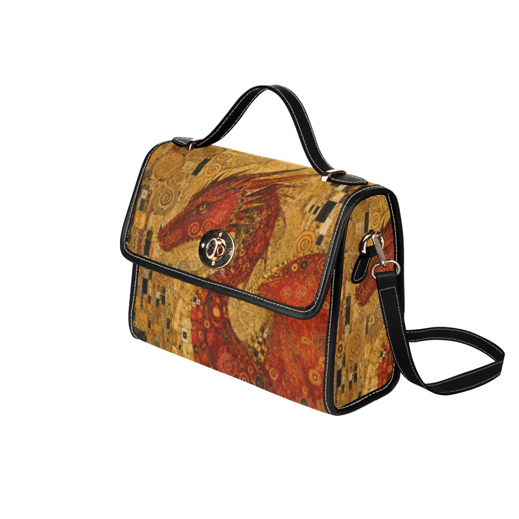 Red Dragon Waterproof Canvas Bag