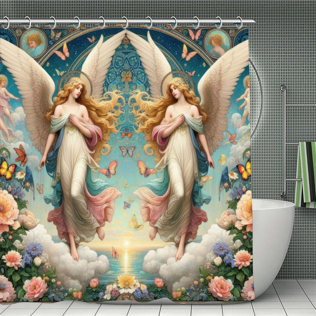 Divine Seraphim Shower Curtain