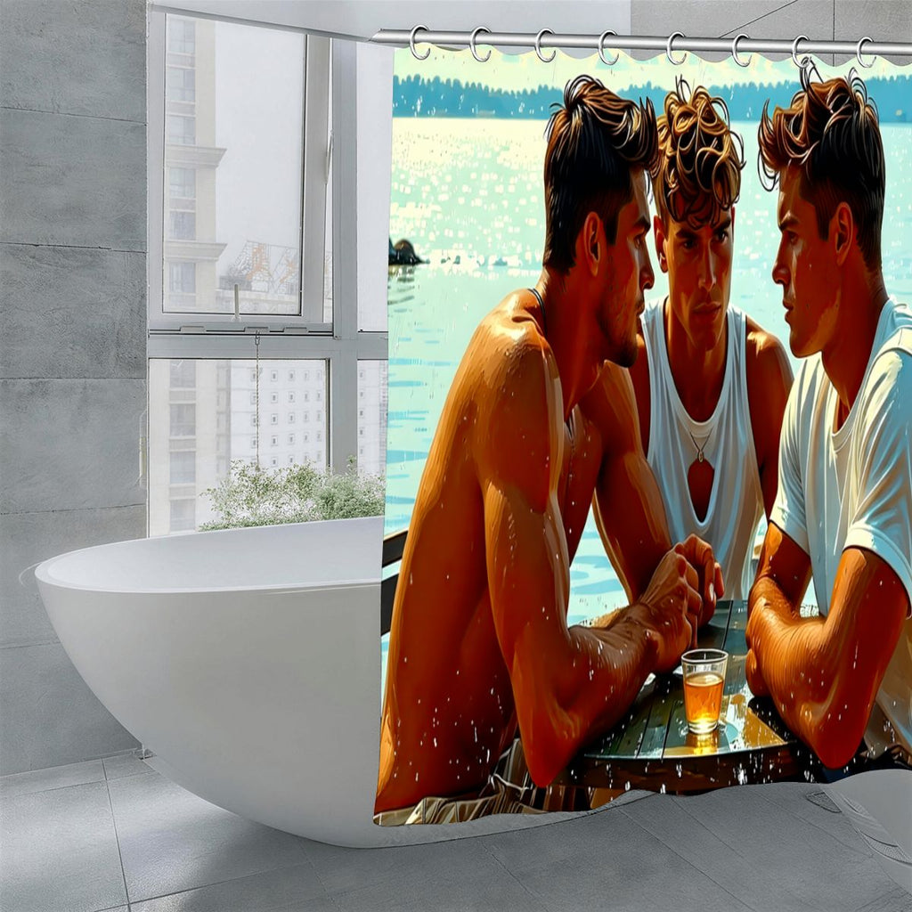 Intensité des Hommes Shower Curtain