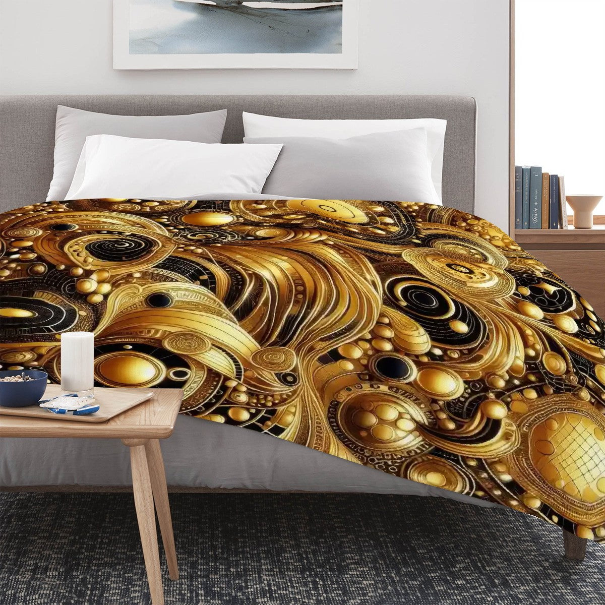 300 GSM Flannel Throw Blanket (Made in USA)