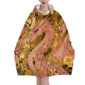 Pink Dragon Adult Blanket Hoodie