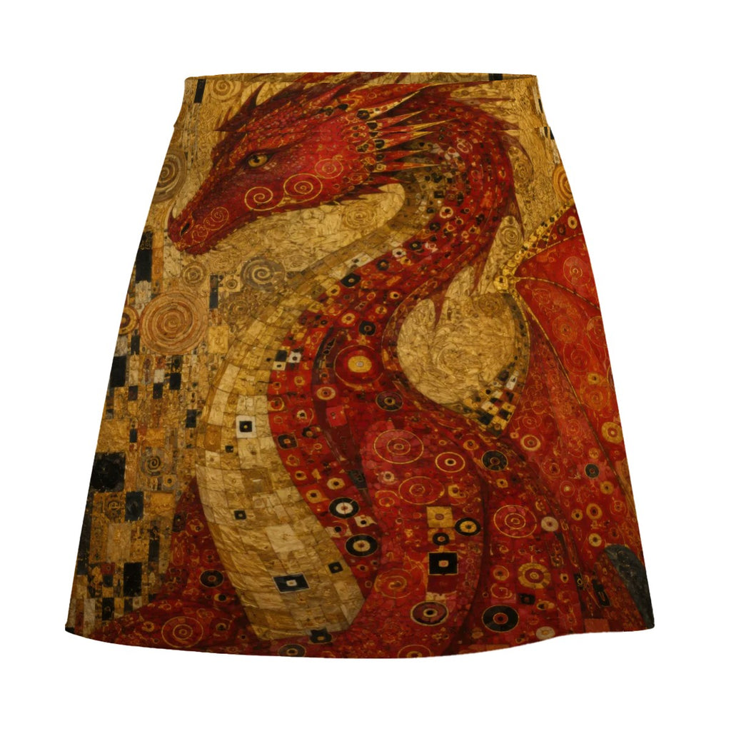 Crimson Dragon Mini Skirt