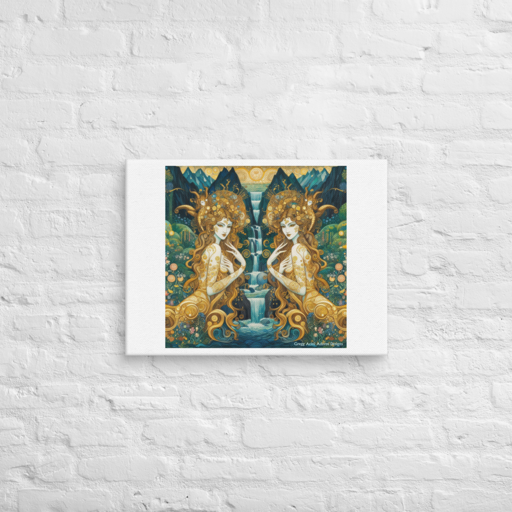 Water Nymphs Canvas by Gregg Acini Adoree Designs