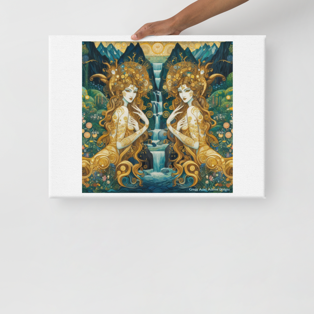 Water Nymphs Canvas by Gregg Acini Adoree Designs