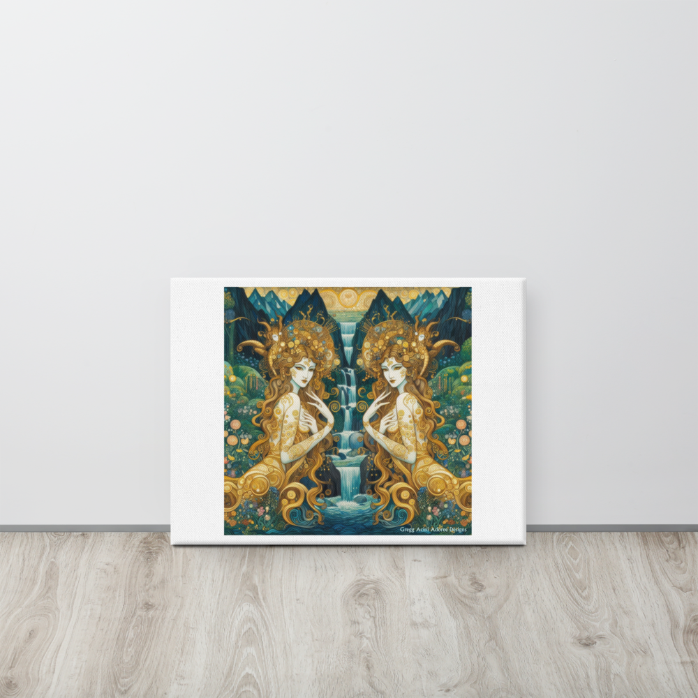 Water Nymphs Canvas by Gregg Acini Adoree Designs