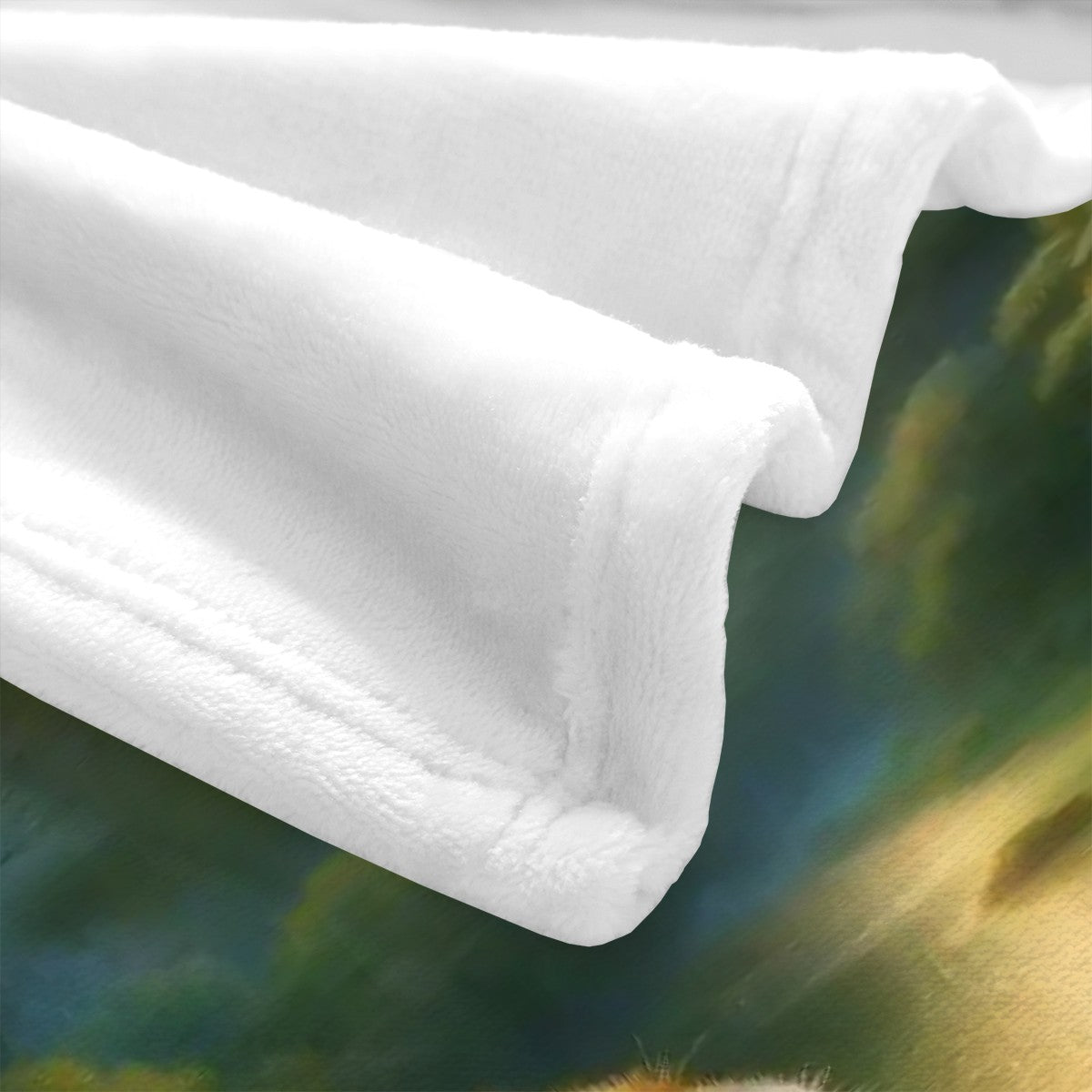 Capybara Under a Golden Moon 300 GSM Flannel Throw Blanket (Made in USA) - Gregg Acini Adoree Designs - Blanket