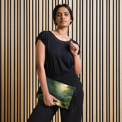 Capybara under a Golden Moon Crossbody bag - Gregg Acini Adoree Designs - Handbag