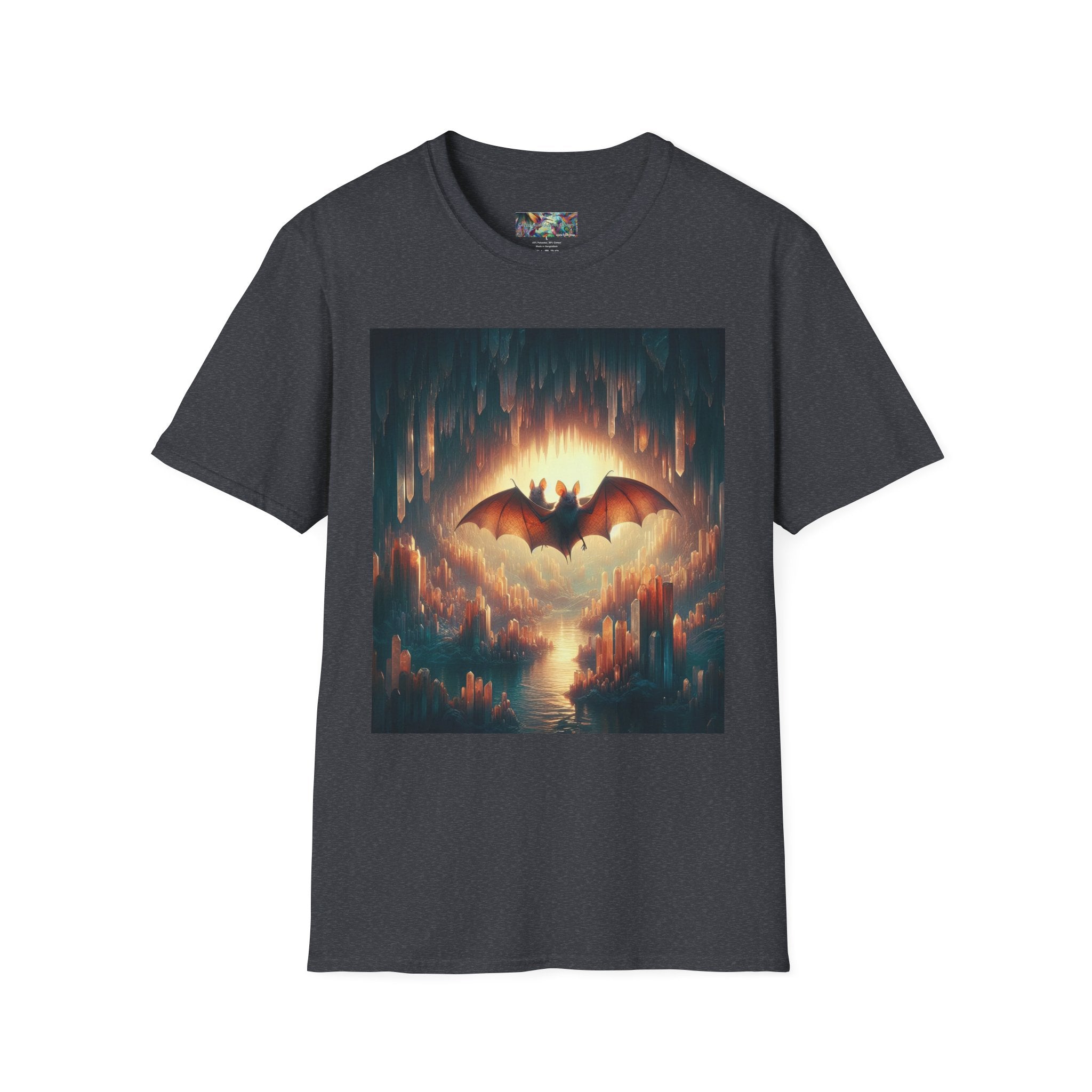 Cave Bats Unisex Softstyle T-Shirt - Soft & Stylish Graphic Tee - Gregg Acini Adoree Designs - T-Shirt