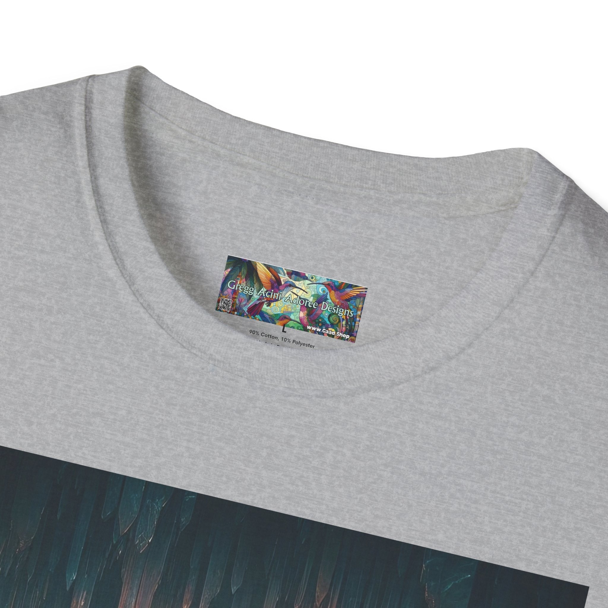 Cave Bats Unisex Softstyle T-Shirt - Soft & Stylish Graphic Tee - Gregg Acini Adoree Designs - T-Shirt