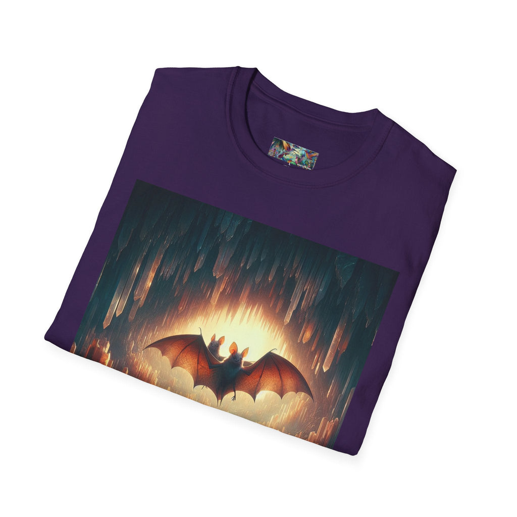 Cave Bats Unisex Softstyle T-Shirt - Soft & Stylish Graphic Tee - Gregg Acini Adoree Designs - T-Shirt