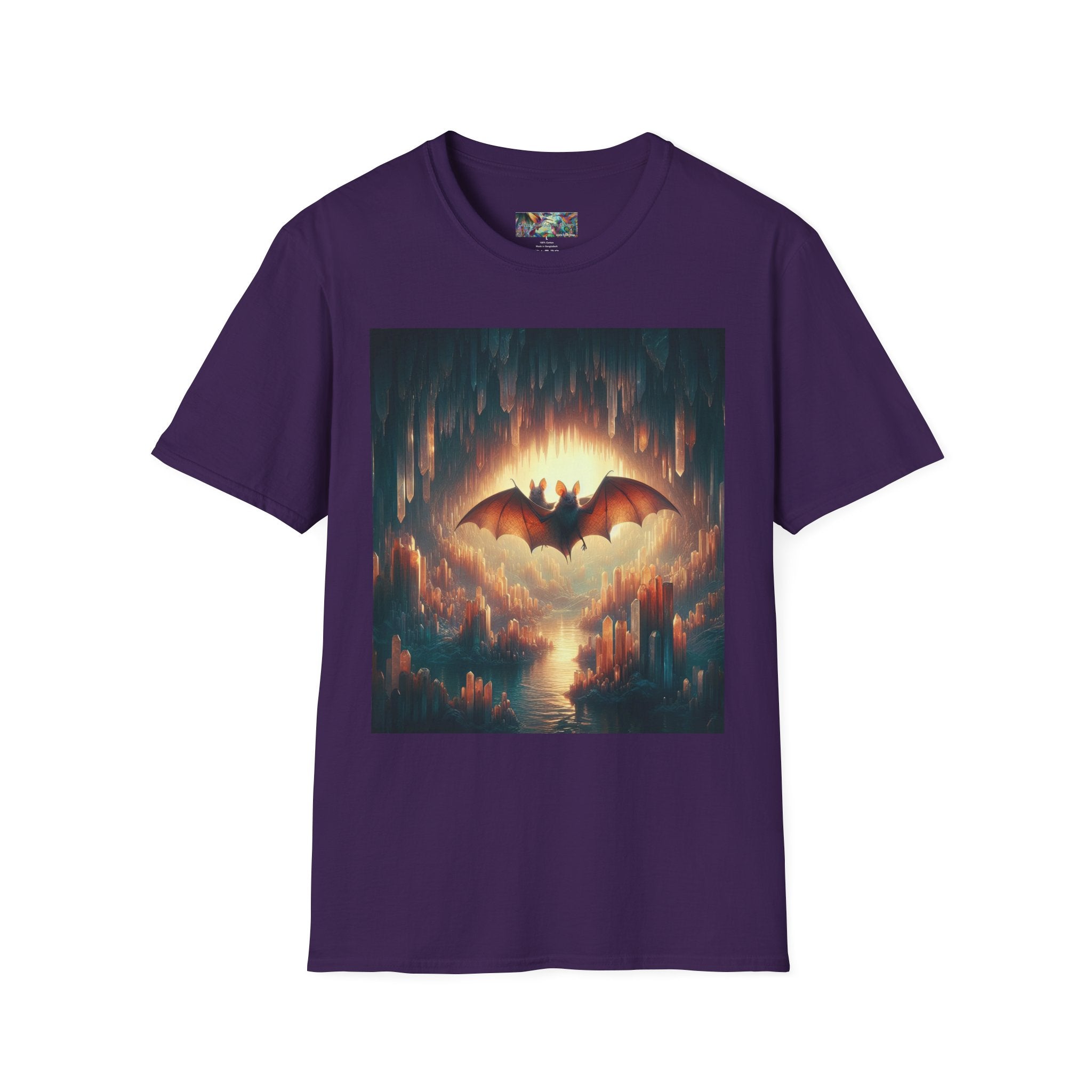 Cave Bats Unisex Softstyle T-Shirt - Soft & Stylish Graphic Tee - Gregg Acini Adoree Designs - T-Shirt