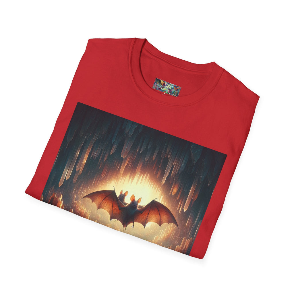 Cave Bats Unisex Softstyle T-Shirt - Soft & Stylish Graphic Tee - Gregg Acini Adoree Designs - T-Shirt