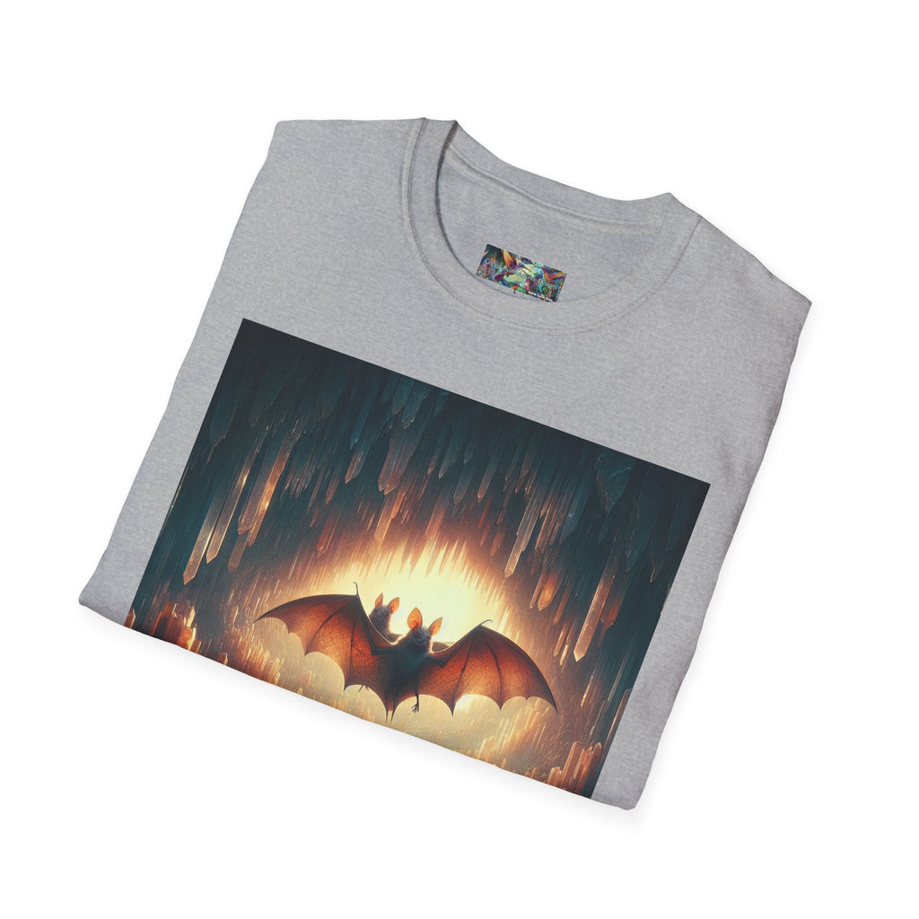 Cave Bats Unisex Softstyle T-Shirt - Soft & Stylish Graphic Tee - Gregg Acini Adoree Designs - T-Shirt