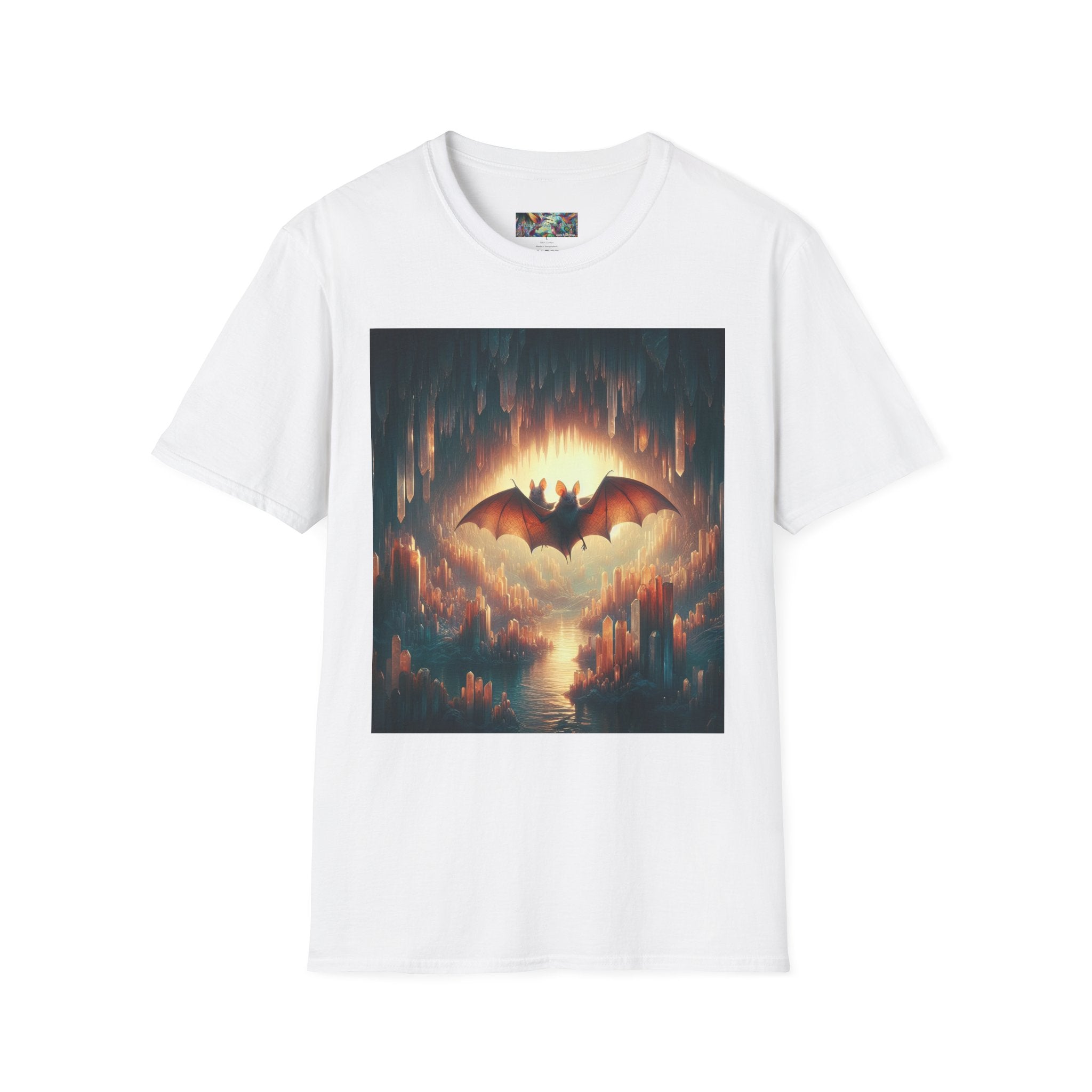 Cave Bats Unisex Softstyle T-Shirt - Soft & Stylish Graphic Tee - Gregg Acini Adoree Designs - T-Shirt