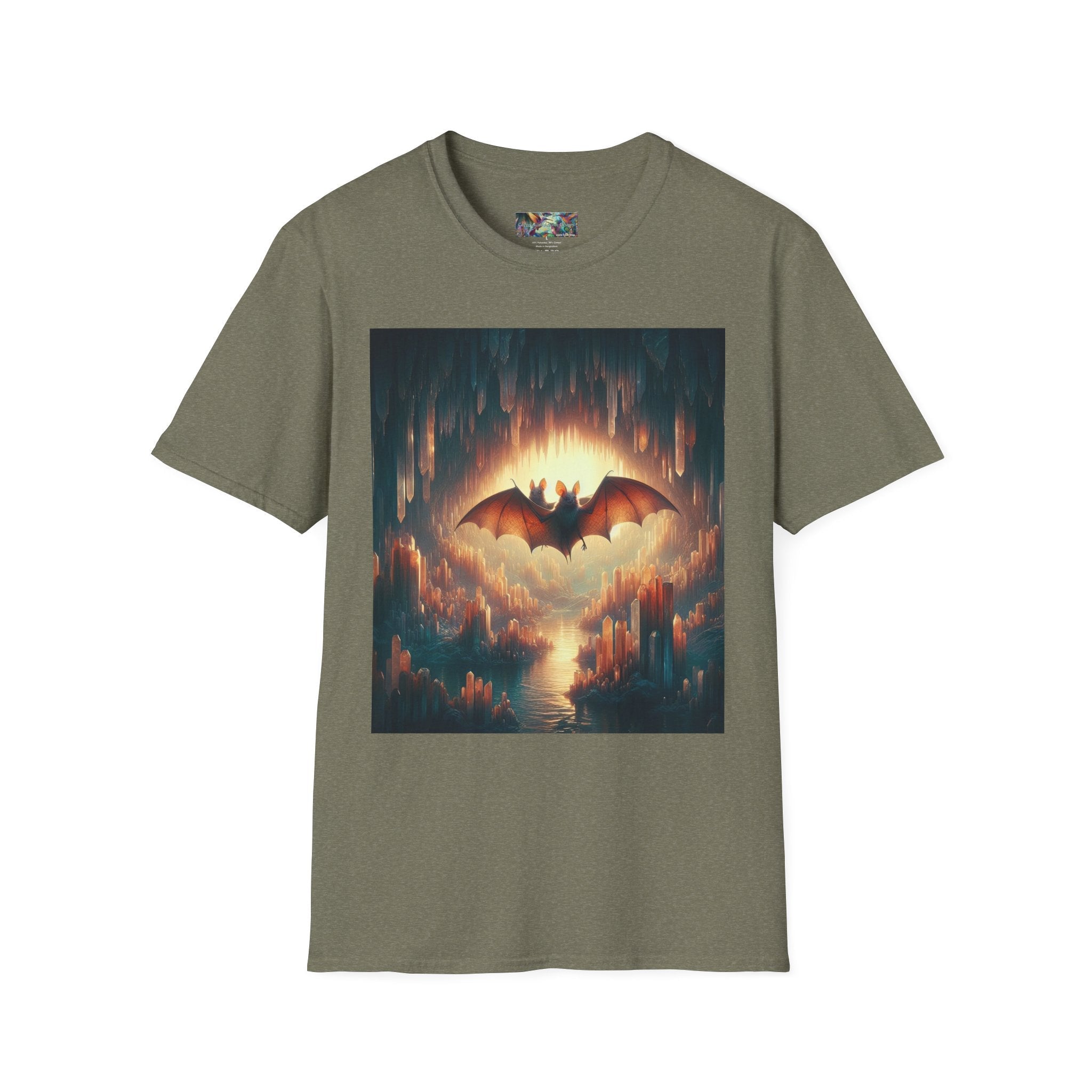 Cave Bats Unisex Softstyle T-Shirt - Soft & Stylish Graphic Tee - Gregg Acini Adoree Designs - T-Shirt