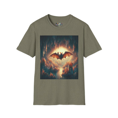 Cave Bats Unisex Softstyle T-Shirt - Soft & Stylish Graphic Tee - Gregg Acini Adoree Designs - T-Shirt