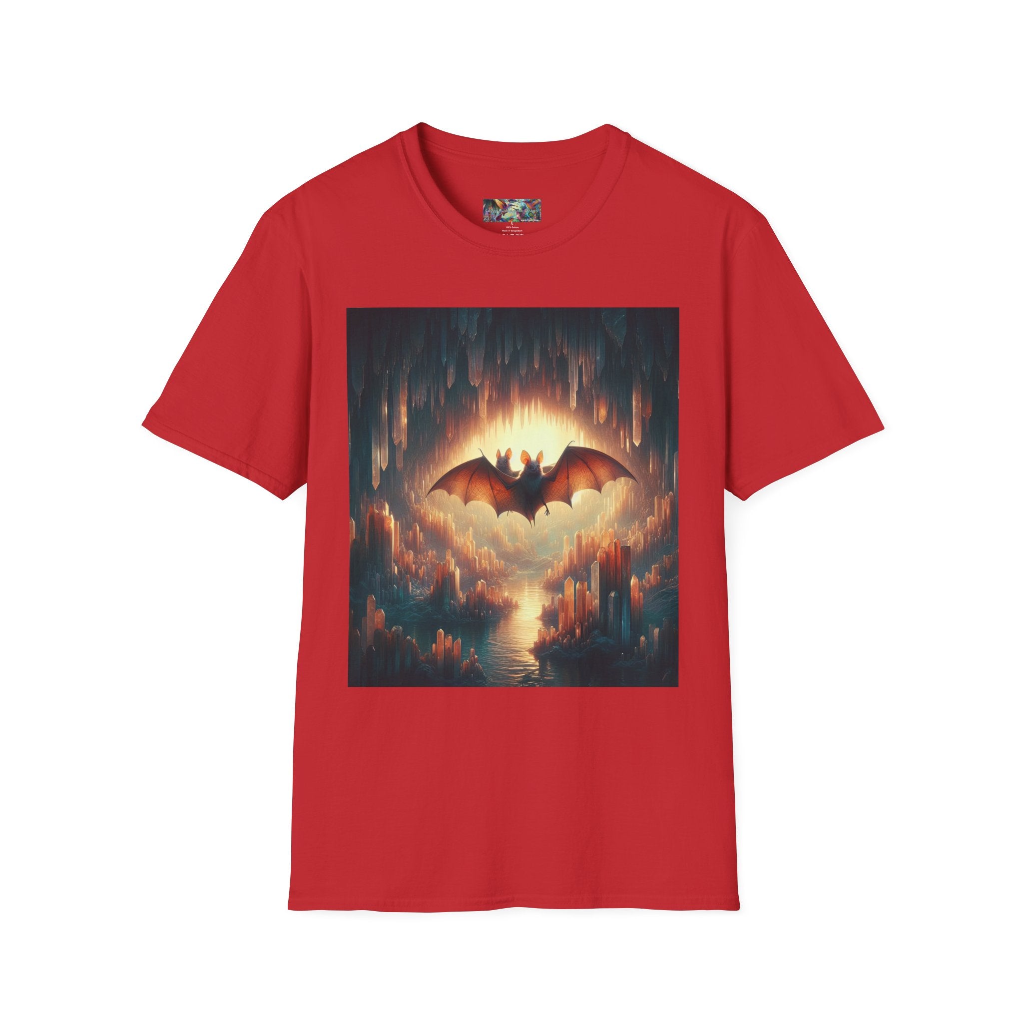 Cave Bats Unisex Softstyle T-Shirt - Soft & Stylish Graphic Tee - Gregg Acini Adoree Designs - T-Shirt