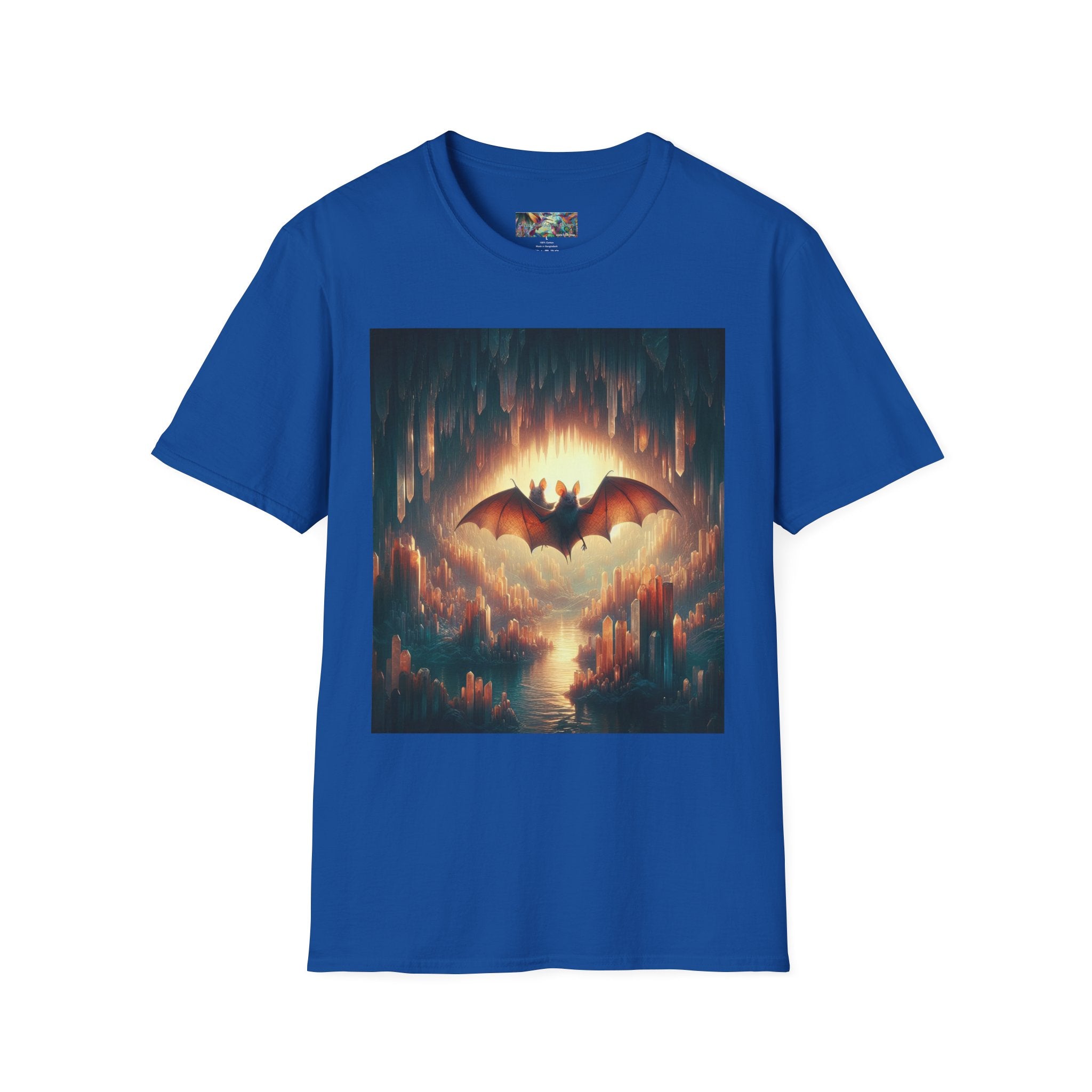 Cave Bats Unisex Softstyle T-Shirt - Soft & Stylish Graphic Tee - Gregg Acini Adoree Designs - T-Shirt