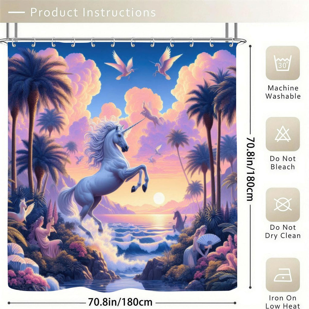 Unicorn Fantasy Shower Curtain