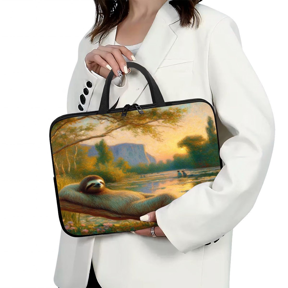 Chill Sloth Laptop Bag - Gregg Acini Adoree Designs - Laptop Bag