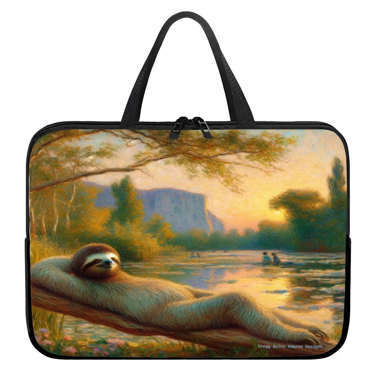 Chill Sloth Laptop Bag - Gregg Acini Adoree Designs - Laptop Bag