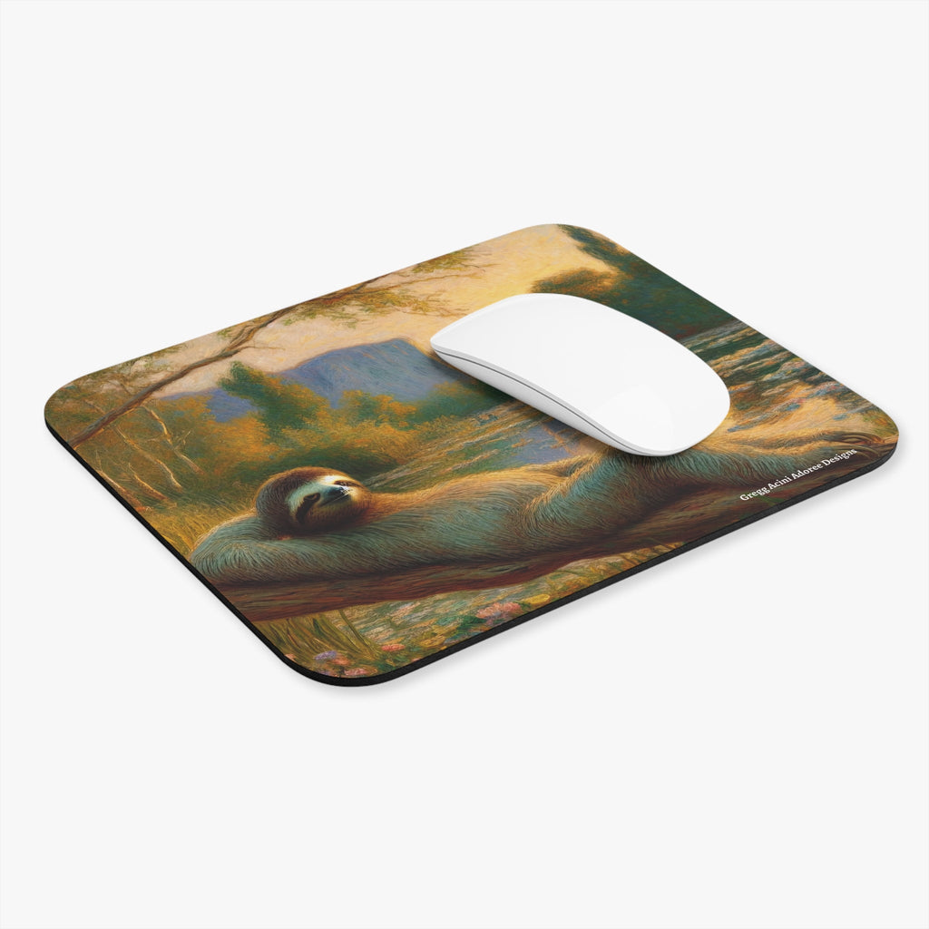 Chill Sloth Mouse Pad - Gregg Acini Adoree Designs - Computer Accessories