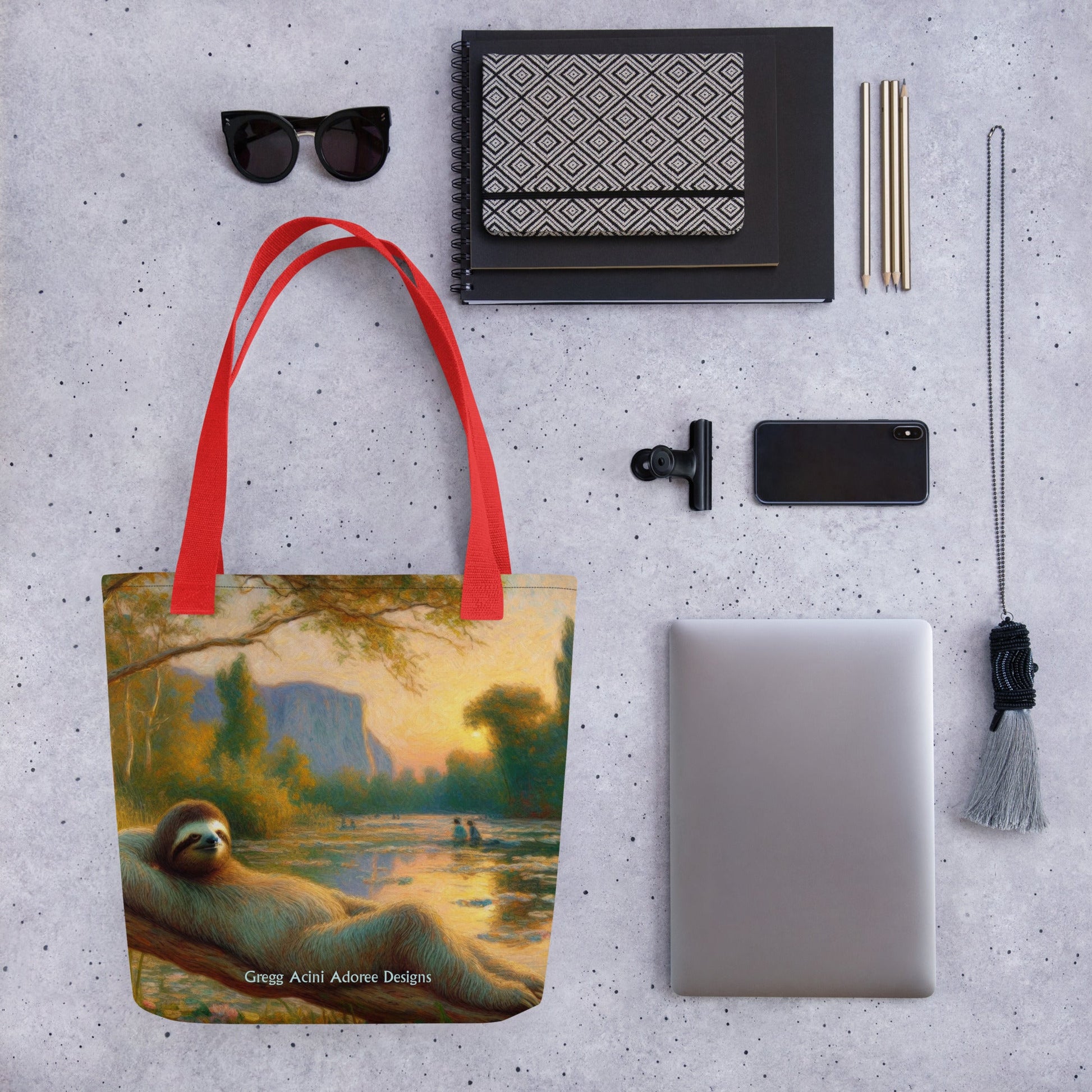 Chill Sloth Tote bag - Gregg Acini Adoree Designs - Tote Bag