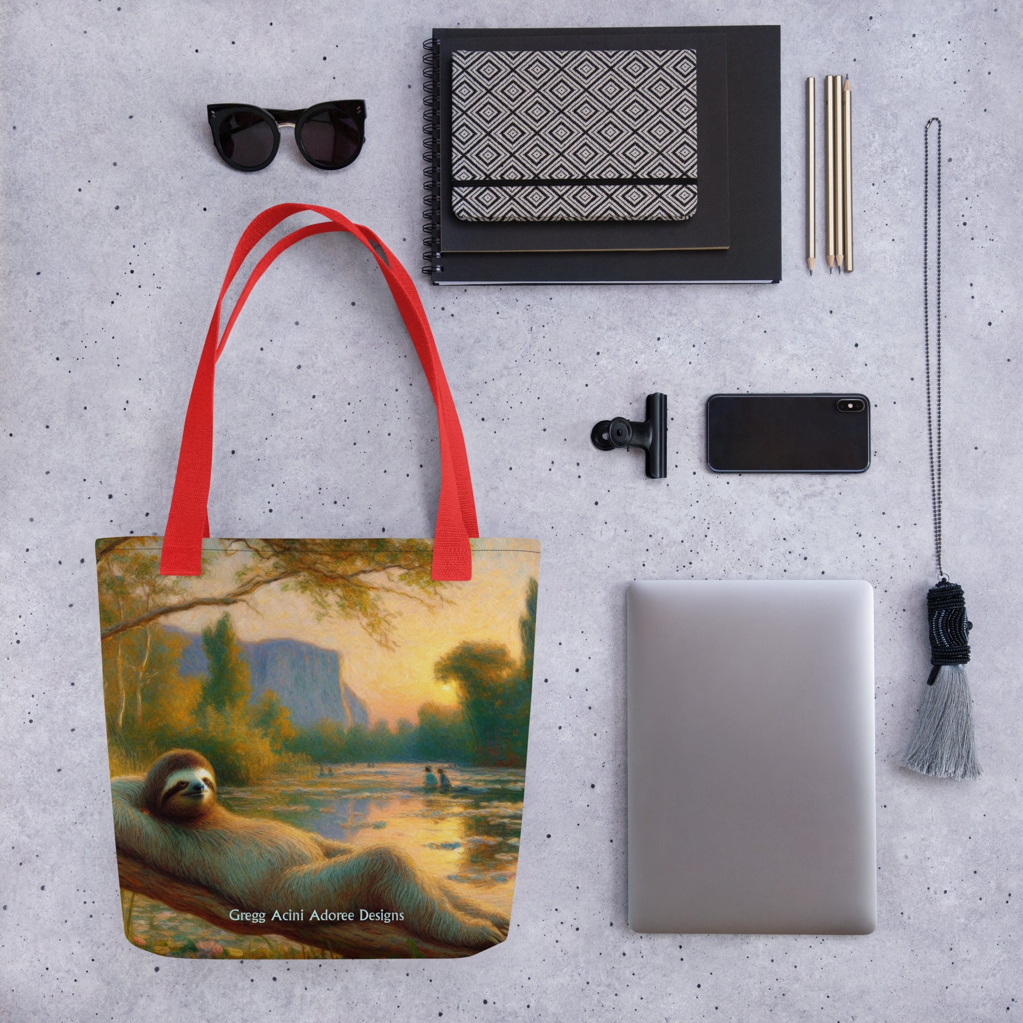 Chill Sloth Tote bag - Gregg Acini Adoree Designs - Tote Bag