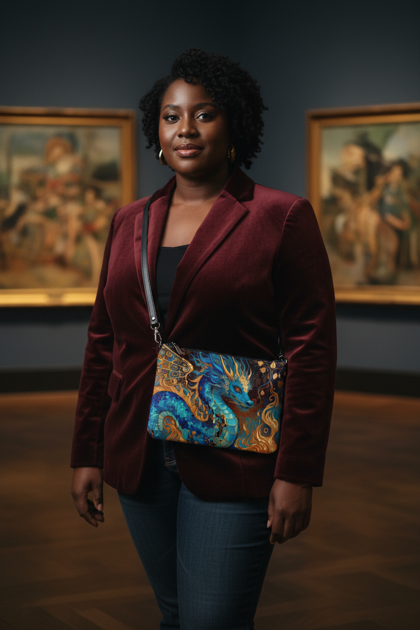 Cobalt Dragon Crossbody – Gallery Lifestyle