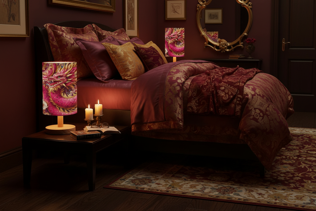 Crimson Dragon Lamp Lifestyle