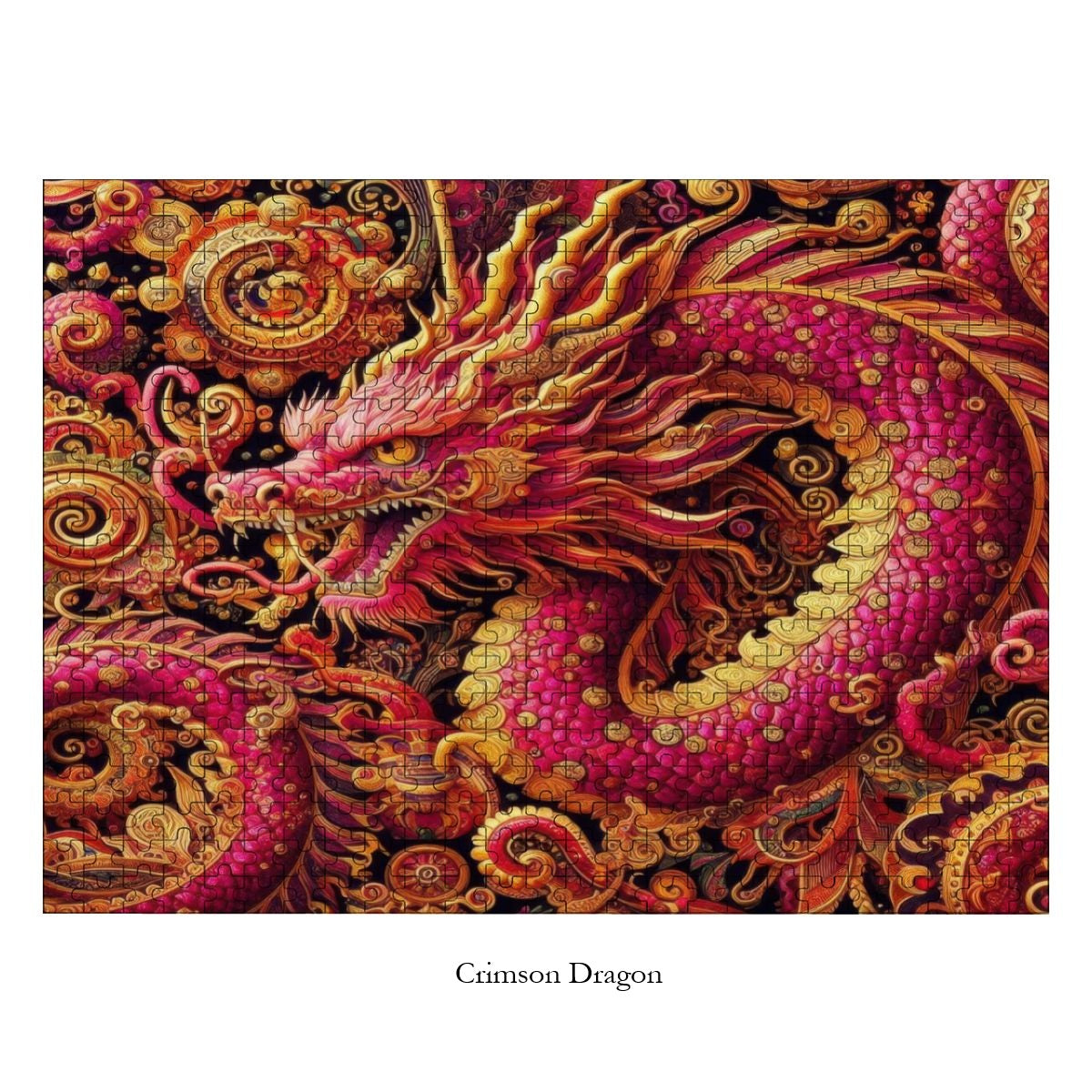 Dragon Art Wooden Jigsaw Puzzle — 500 Pieces | Multiple Designs