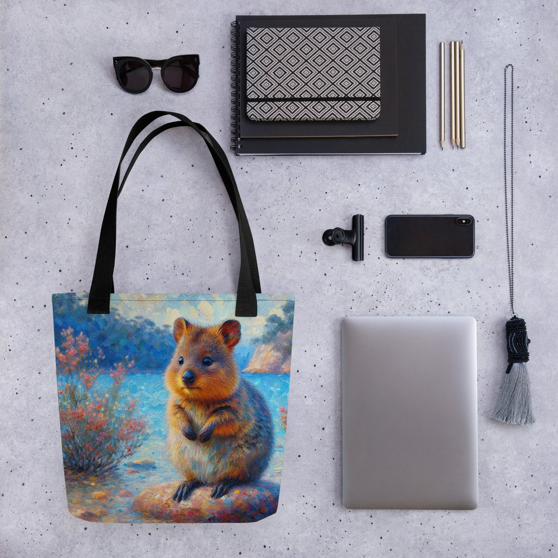 Cute Quokka Tote bag - Gregg Acini Adoree Designs - Tote Bag