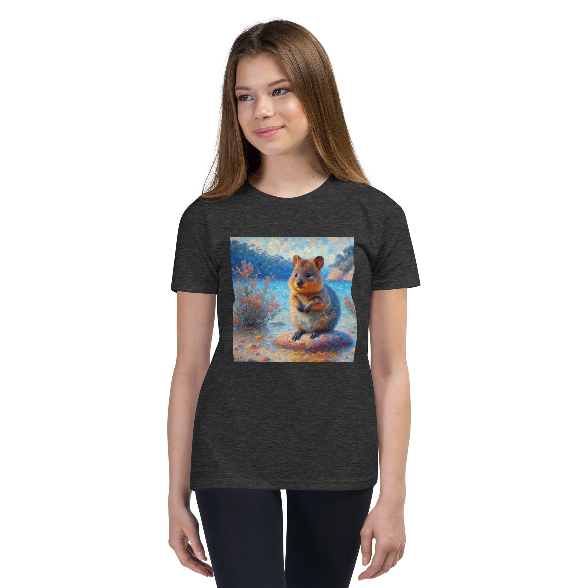 Cute Quokka Youth Short Sleeve T-Shirt - Gregg Acini Adoree Designs - Youth T-Shirt