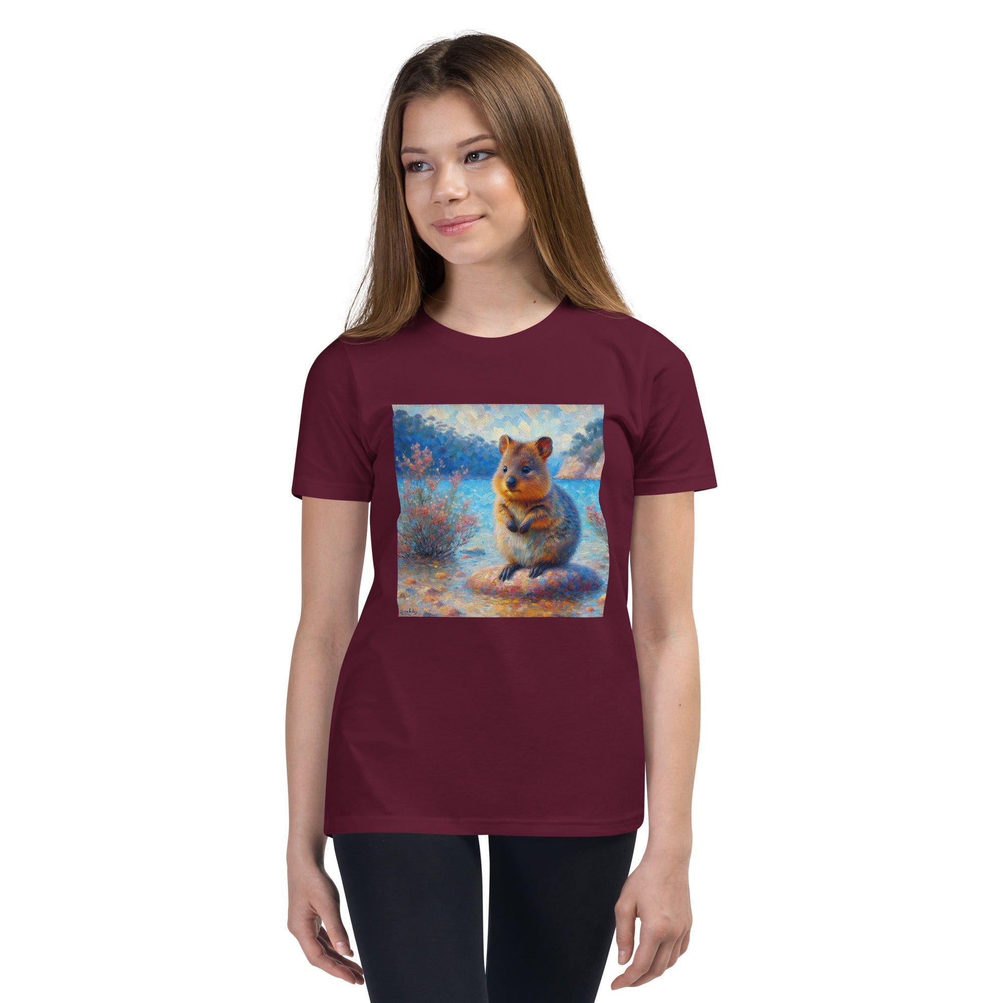 Cute Quokka Youth Short Sleeve T-Shirt - Gregg Acini Adoree Designs - Youth T-Shirt