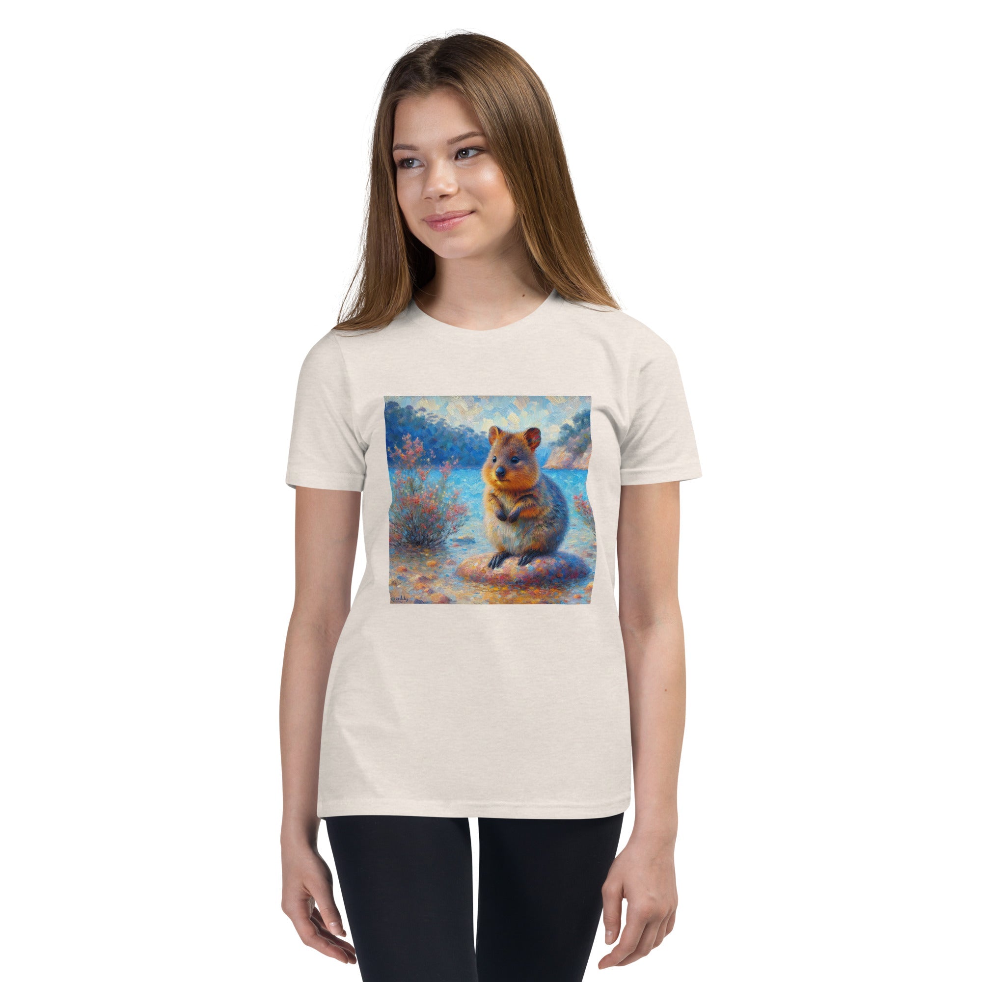 Cute Quokka Youth Short Sleeve T-Shirt - Gregg Acini Adoree Designs - Youth T-Shirt